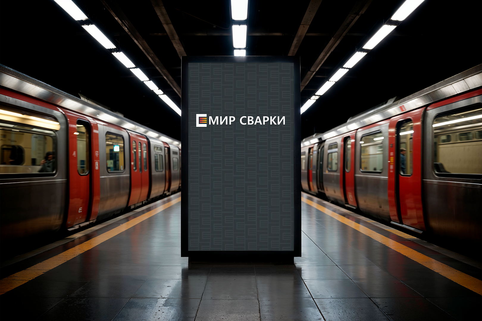 Баннер в метро Мир Сварки